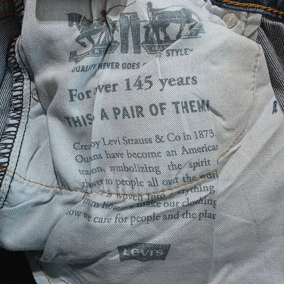 Levi's Men's 505 Jean Regular Fit Straight Leg Stretch Sizes 38x32, 40x30, 42x32 - Picture 8 of 12